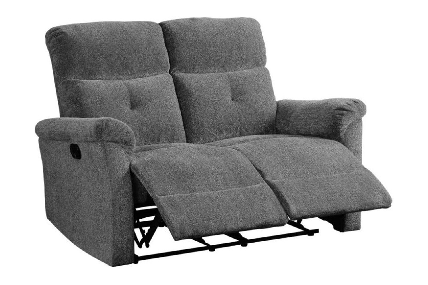 ACME - Treyton Motion Loveseat in Gray Chenille