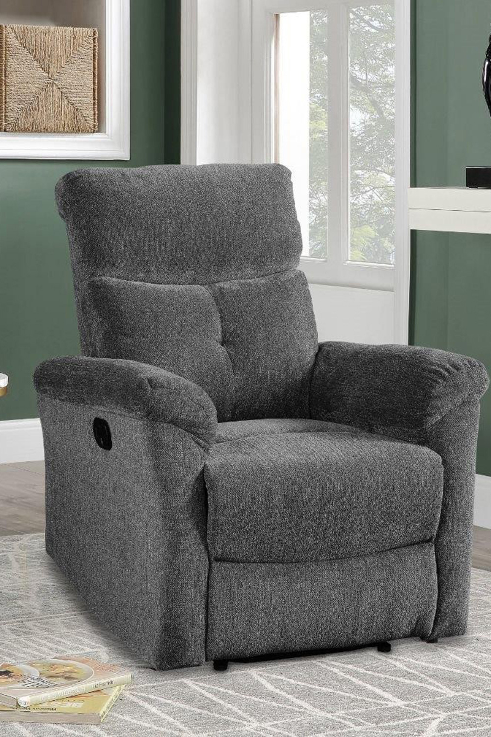 ACME™ Treyton Motion Recliner - Gray Chenille