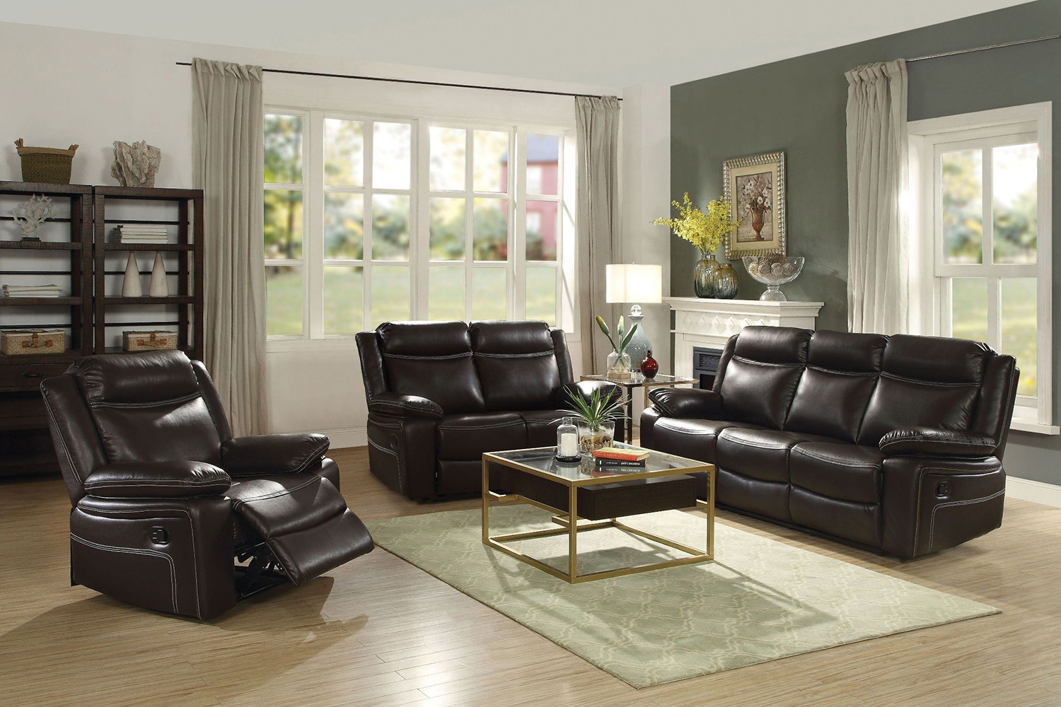 ACME - Corra Motion Sofa in Espresso