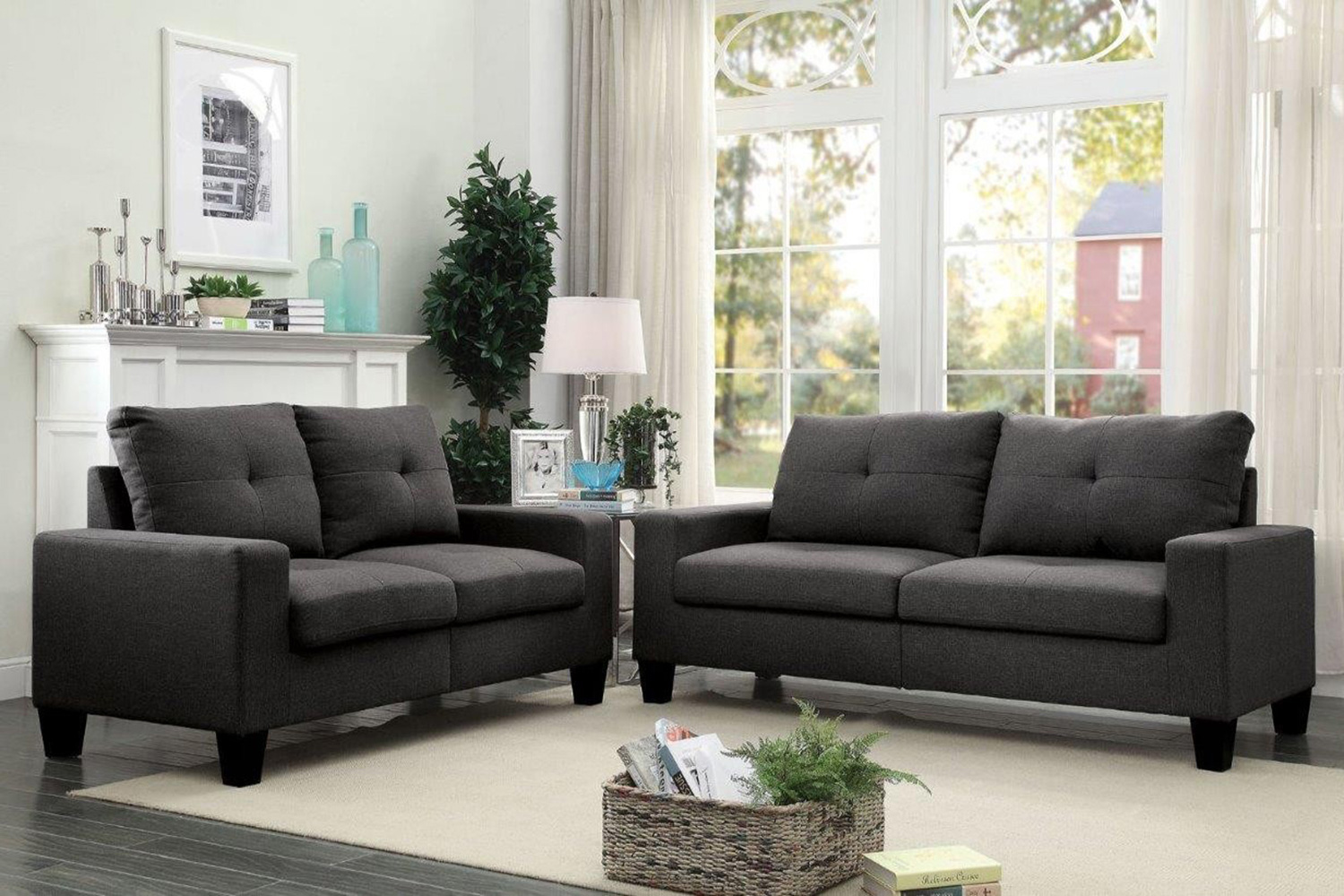 ACME - Platinum II Sofa and Loveseat Set