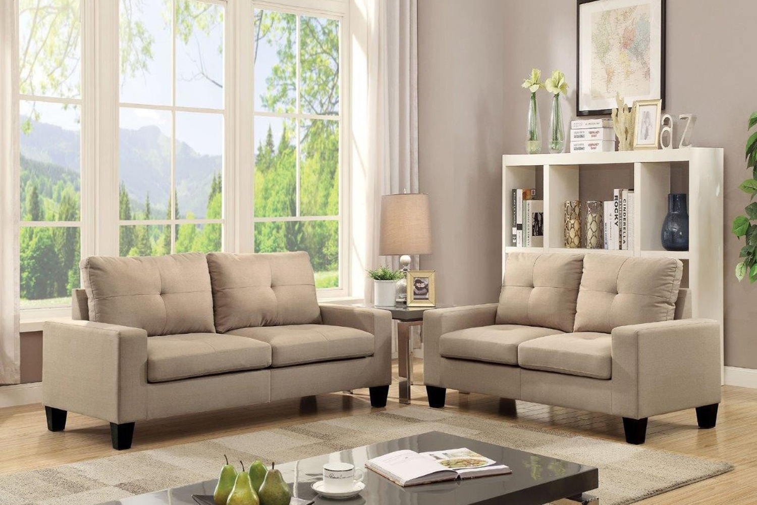 ACME - Platinum II Sofa and Loveseat Set