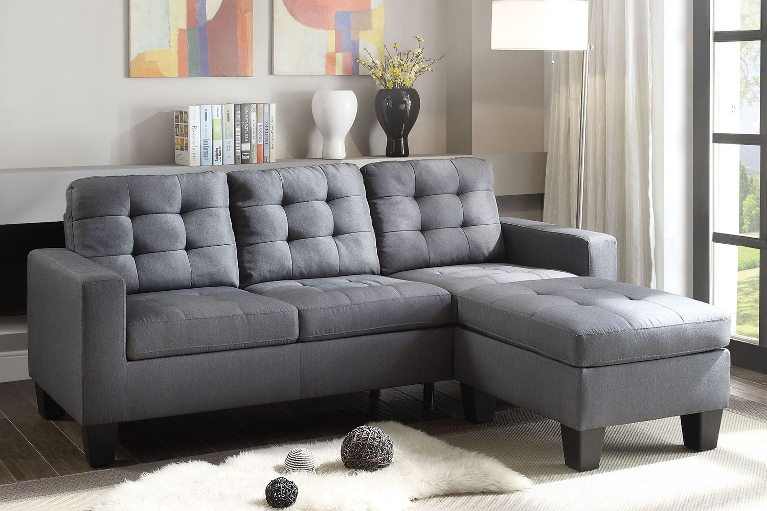 ACME - Earsom Sofa and Ottoman