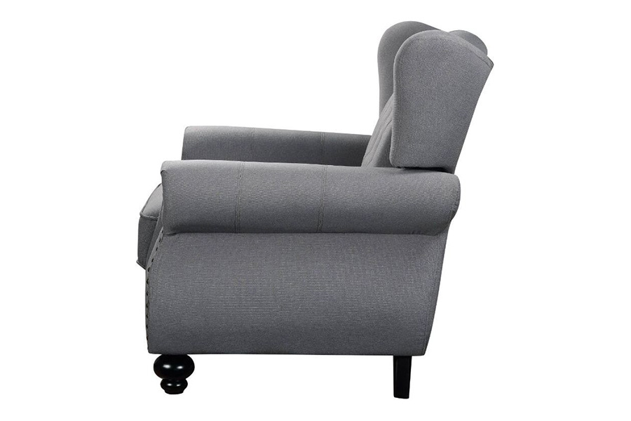 ACME - Hannes Loveseat with 2 Pillows in Gray