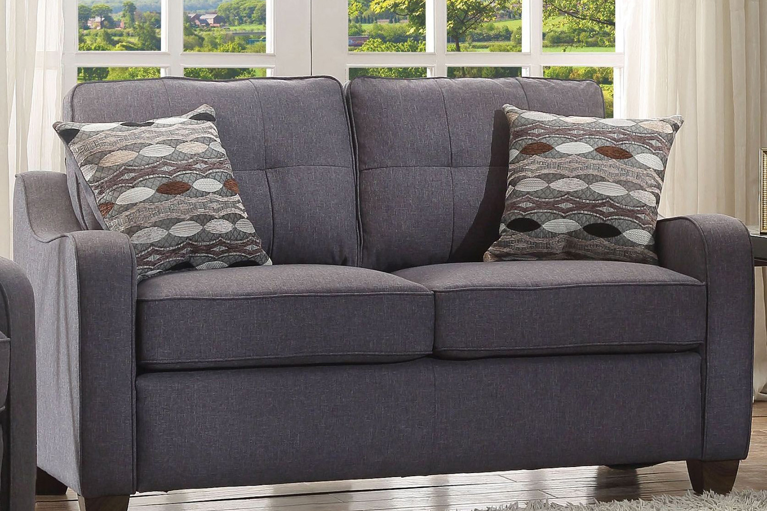 ACME - Cleavon II Linen Loveseat