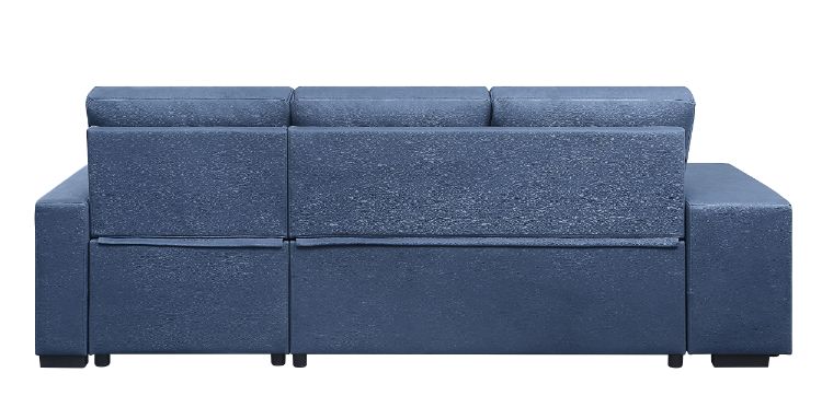 ACME - Strophios Sectional Sofa in Blue