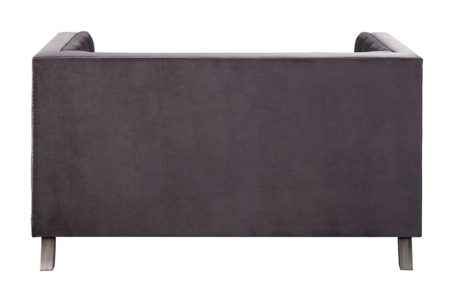 ACME - Hegio Loveseat with 2 Pillows in Gray