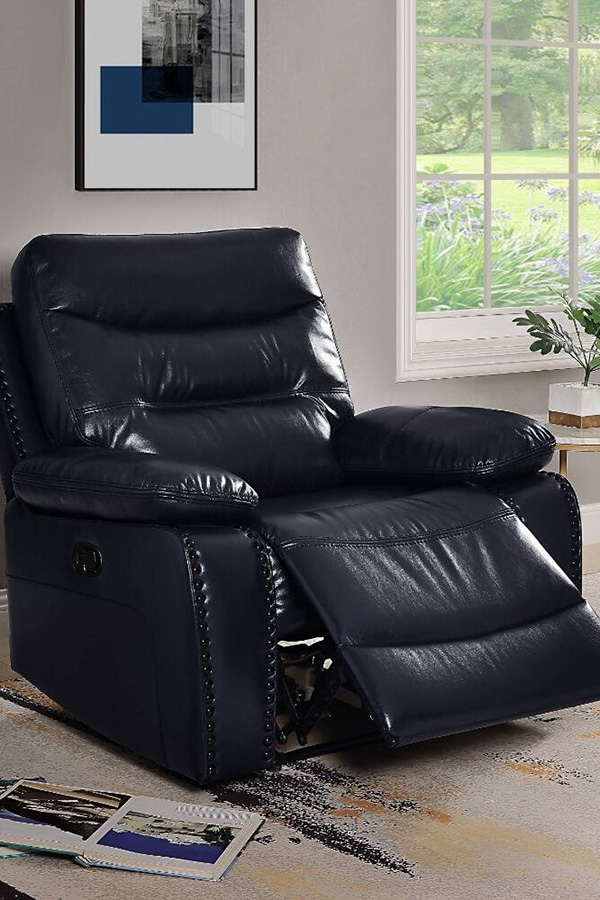 ACME Aashi Recliner - Navy, Leather