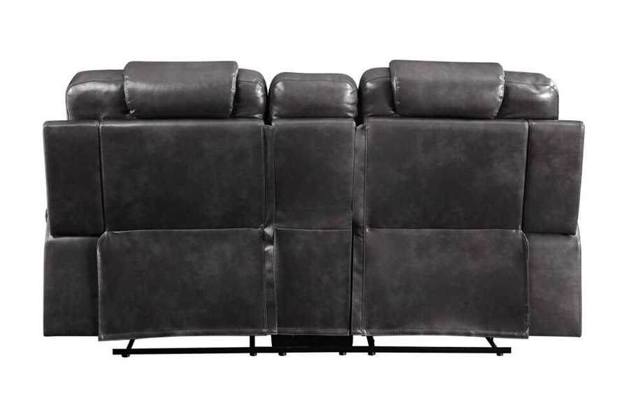 ACME Braylon Motion Loveseat with Console - Magnetite PU