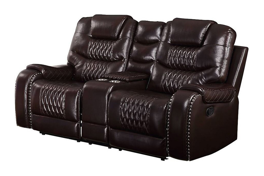 ACME - Braylon Motion Loveseat with Console