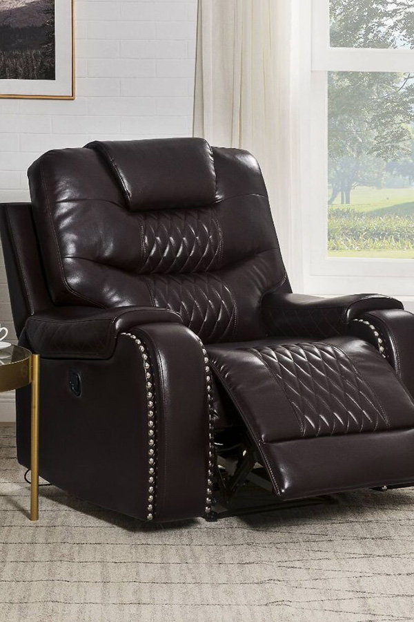 ACME Braylon Motion Recliner - Brown PU