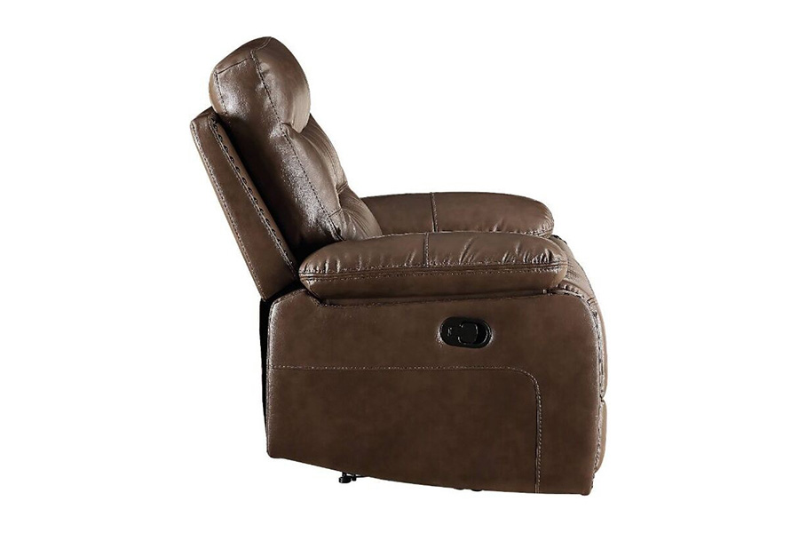 ACME Aashi Motion Loveseat with Console - Brown, Leather