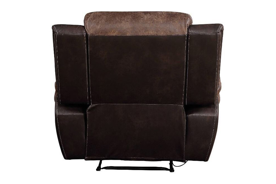 ACME - Jaylen Motion Recliner in Toffee/Espresso Polished Microfiber