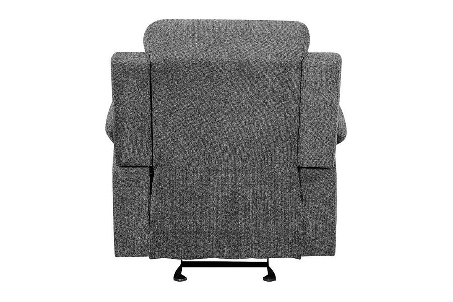 ACME - Kalen Motion Glider Recliner in Gray Chenille