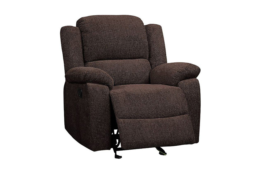 ACME - Madden Motion Glider Recliner in Brown Chenille