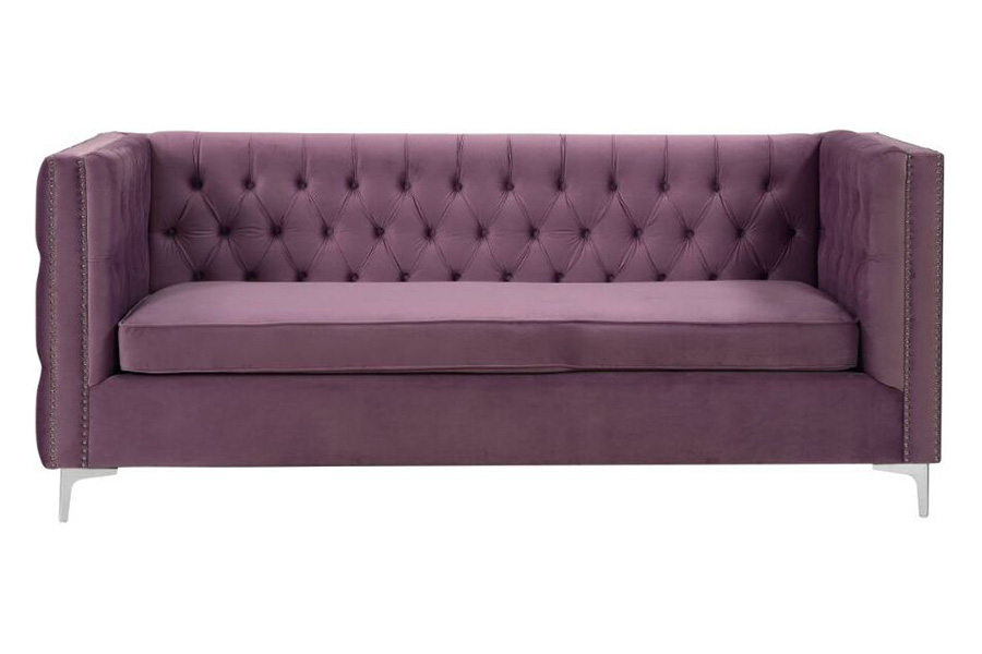 ACME Rhett Sectional Sofa - Purple Velvet