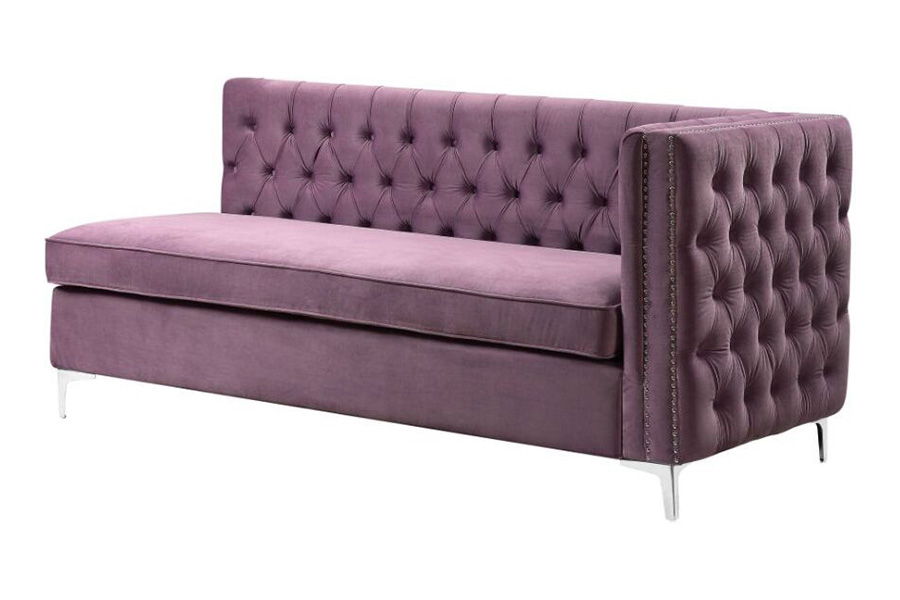 ACME Rhett Sectional Sofa - Purple Velvet