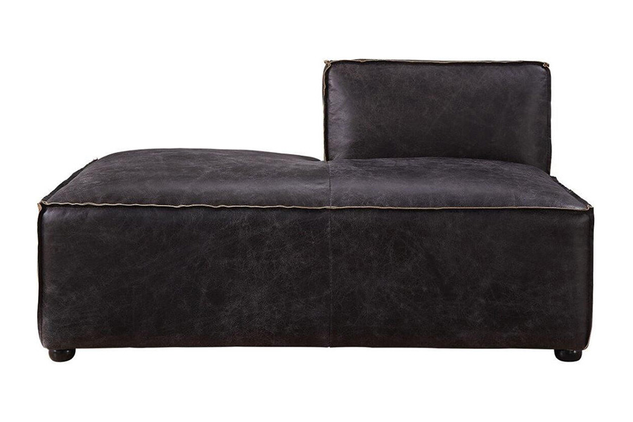 ACME™ Birdie Modular Chaise - Antique Slate Top Grain Leather