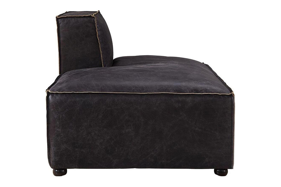 ACME™ Birdie Modular Chaise - Antique Slate Top Grain Leather