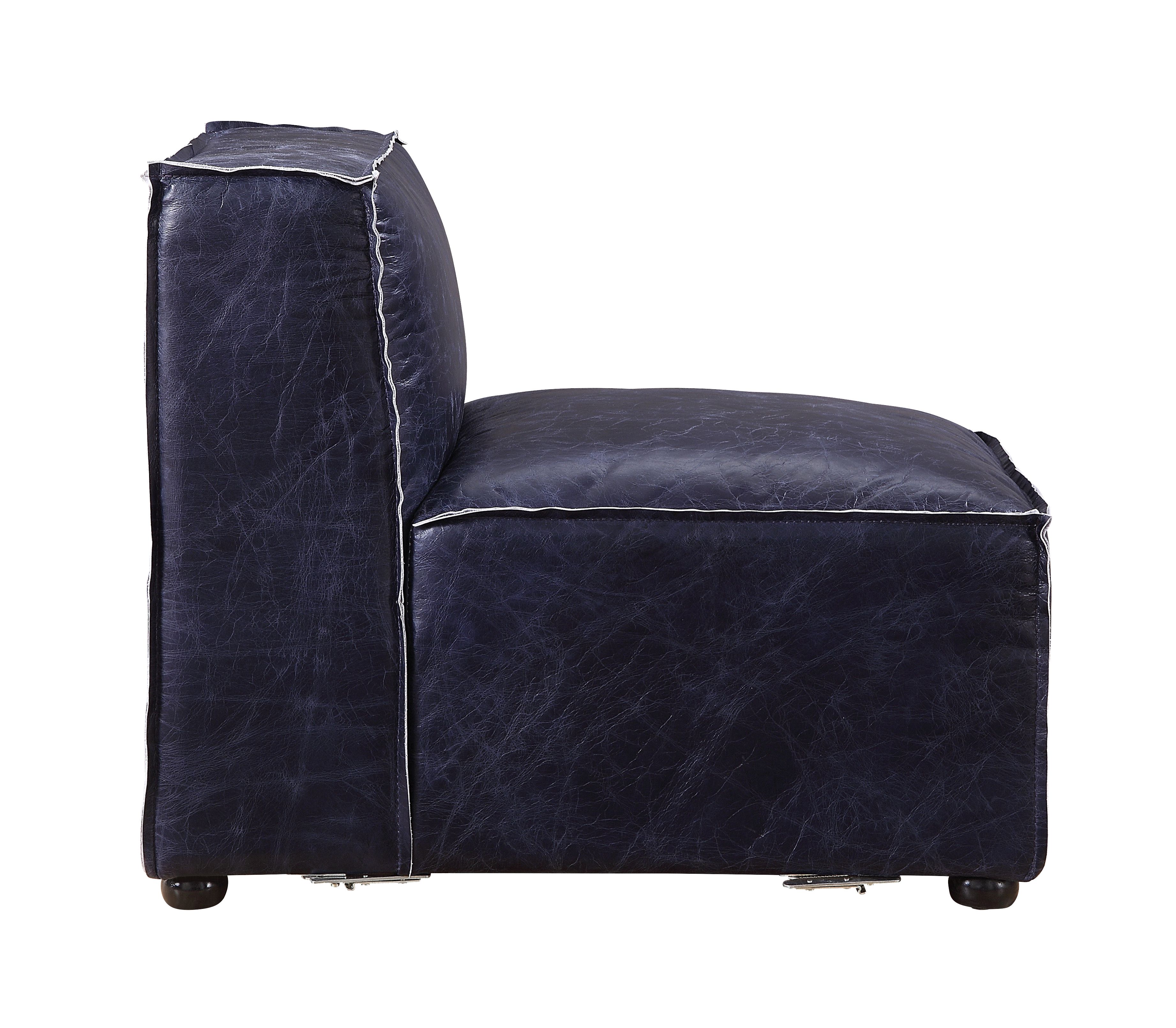 ACME Birdie Modular Armless Chair - Vintage Blue