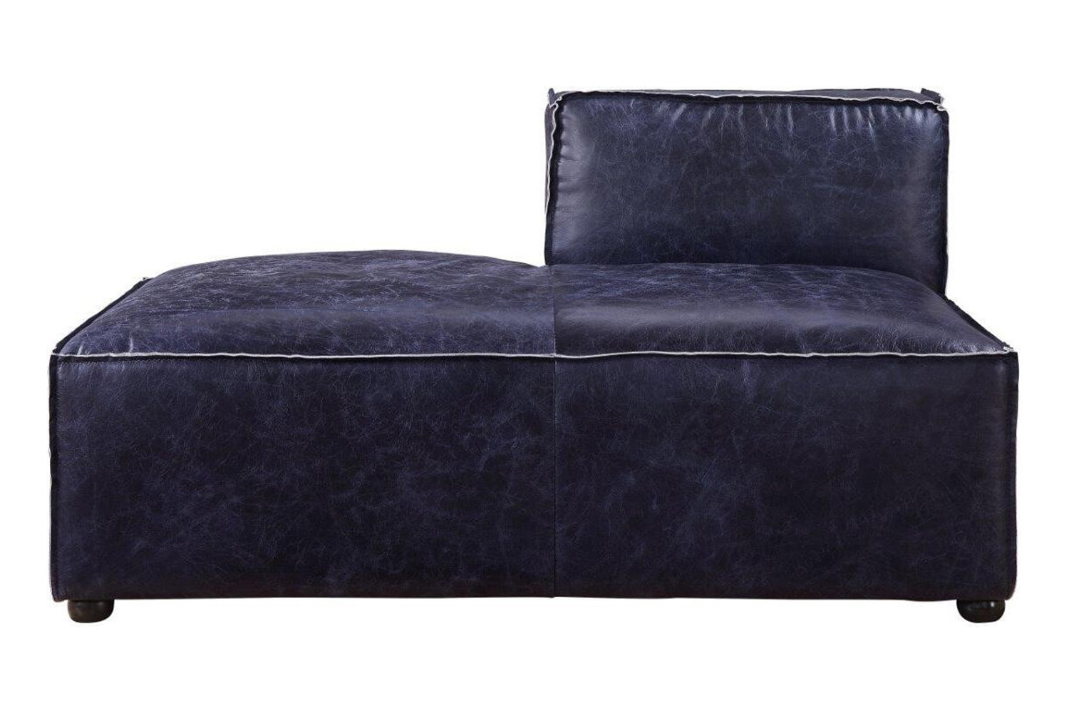 ACME™ Birdie Modular Chaise - Vintage Blue Top Grain Leather