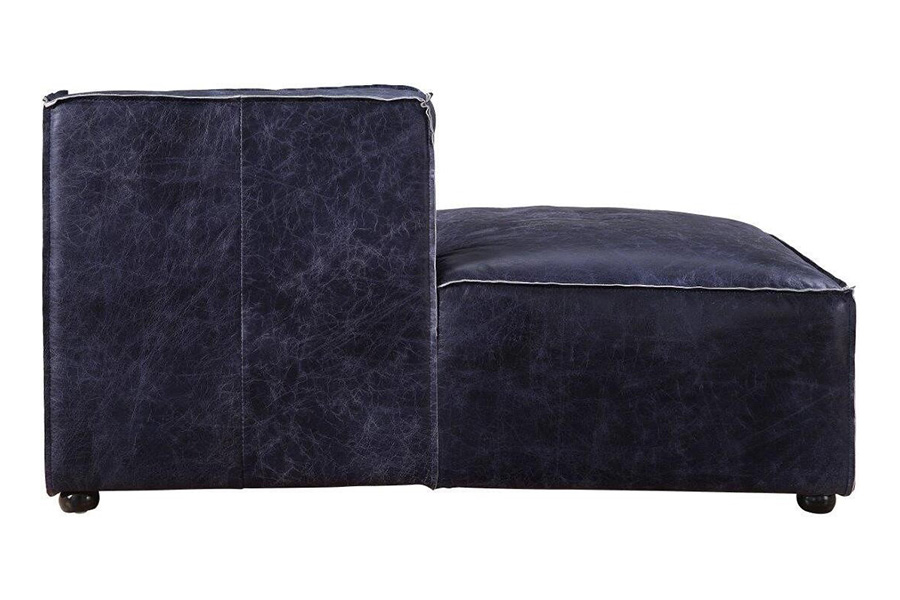 ACME™ Birdie Modular Chaise - Vintage Blue Top Grain Leather