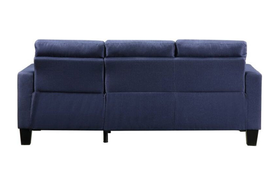 ACME Earsom Sofa and Ottoman - Blue Linen