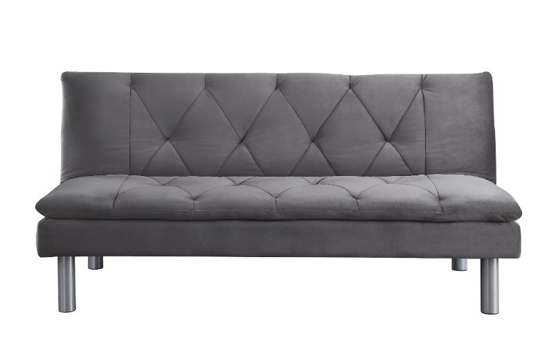 ACME - Cilliers Adjustable Sofa in Gray/Chrome