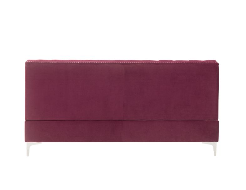 ACME Jaszira Modular Armless Sofa - Burgundy Velvet