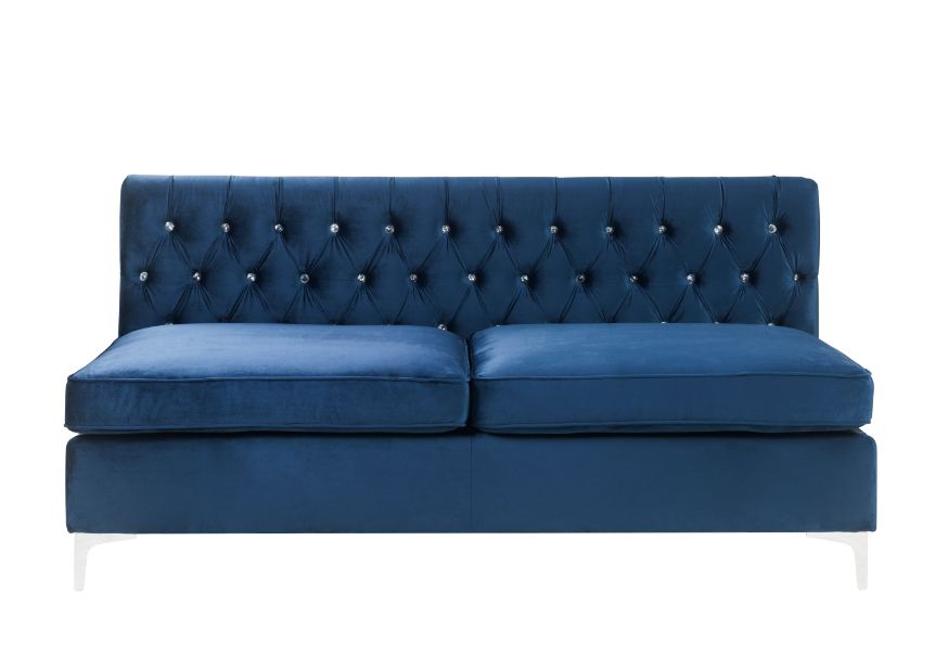 ACME Jaszira Modular Armless Sofa - Blue Velvet