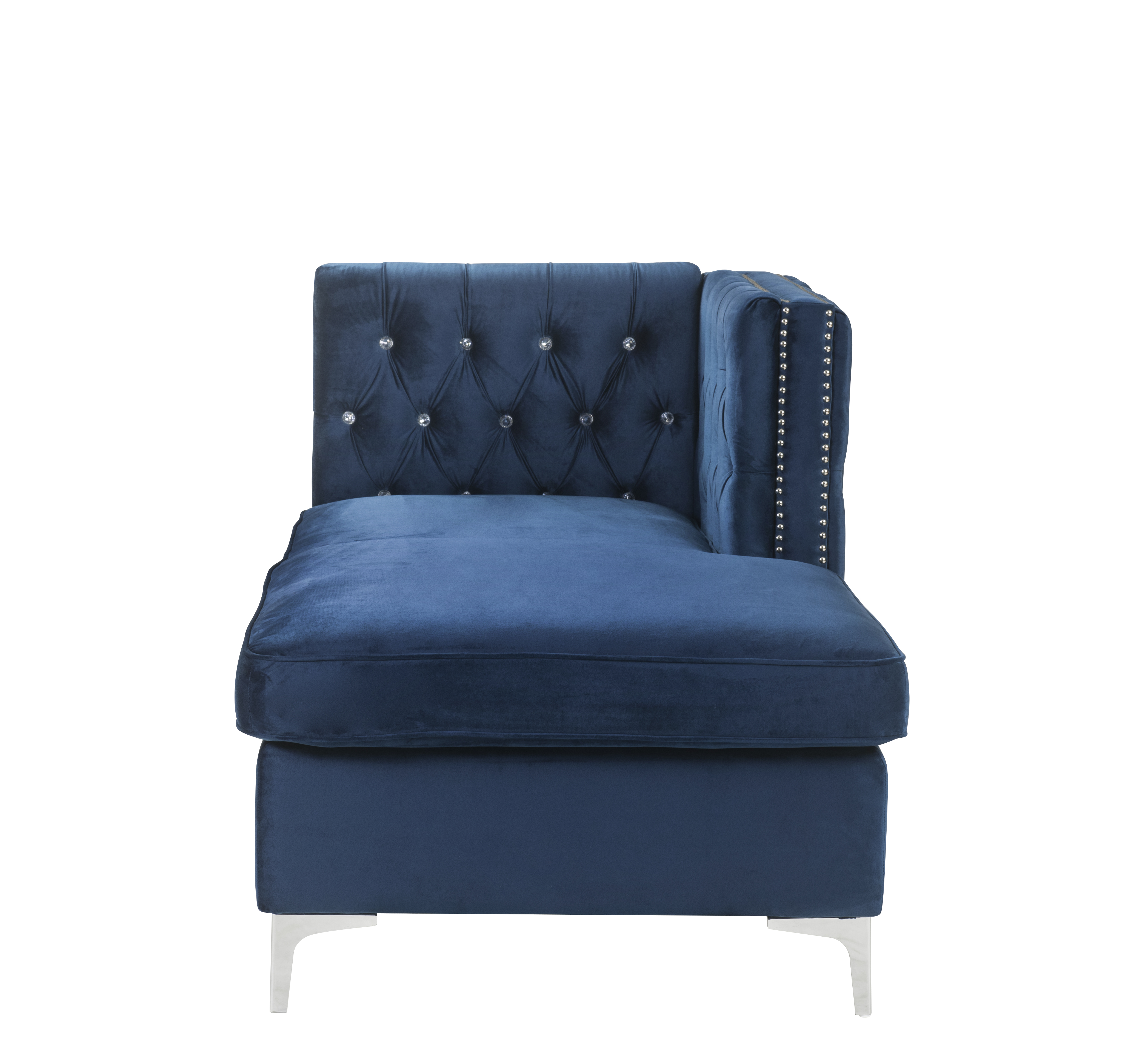 ACME™ Jaszira Modular Chaise - Blue Velvet