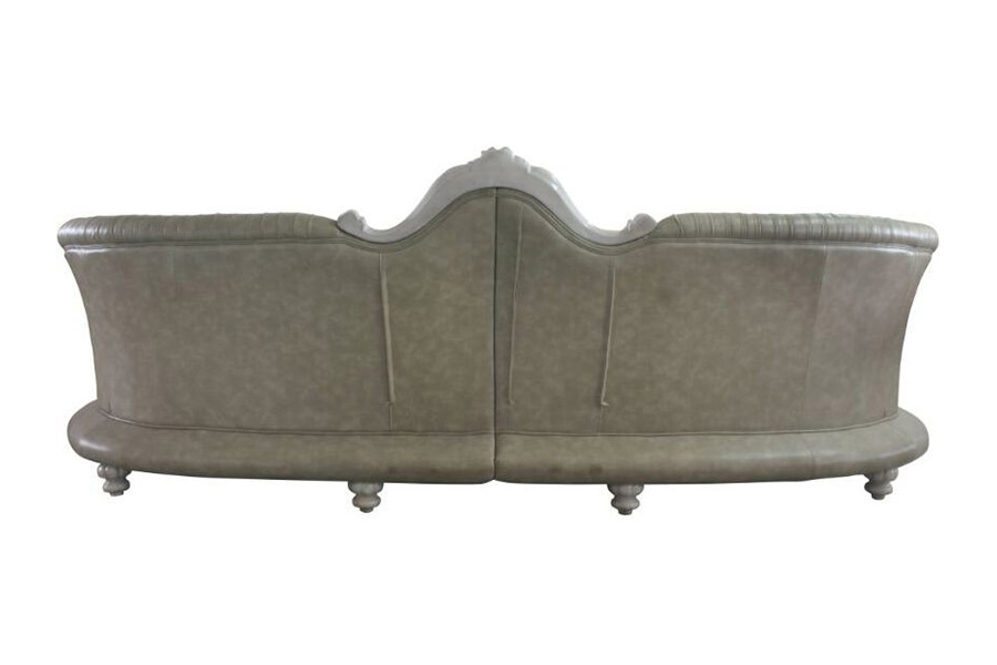 ACME - Dresden Sofa with 5 Pillows in Vintage Bone White