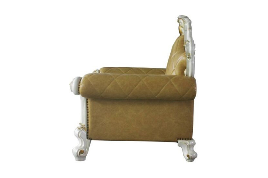 ACME™ Picardy Chair with 1 Pillow - Light Brown