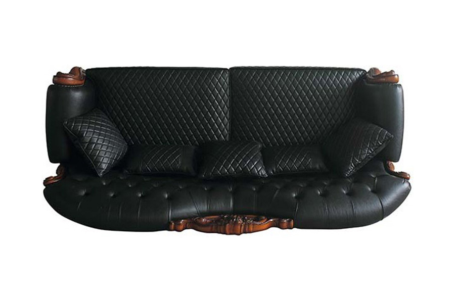 ACME Dresden Sofa with 5 Pillows - Black