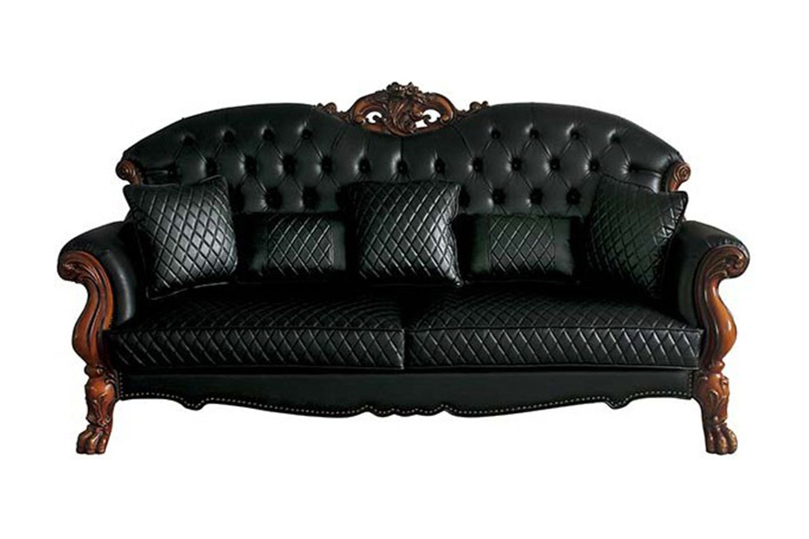 ACME Dresden Sofa with 5 Pillows - Black