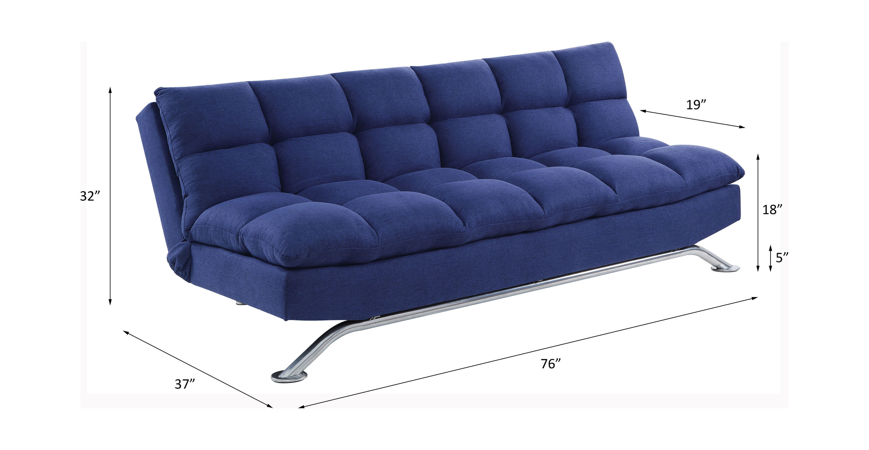 ACME - Petokea Adjustable Sofa in Blue