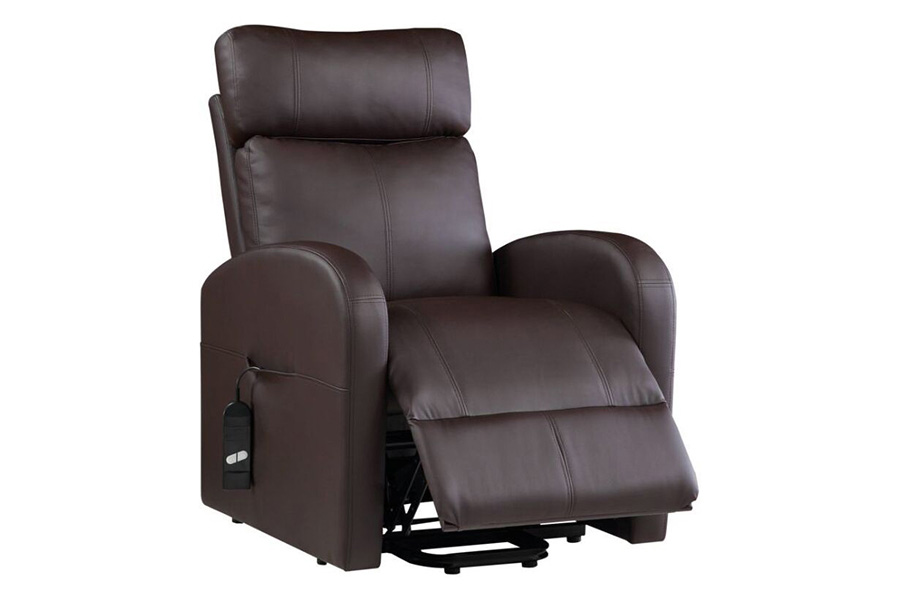 ACME Ricardo Recliner with Power Lift - Brown PU