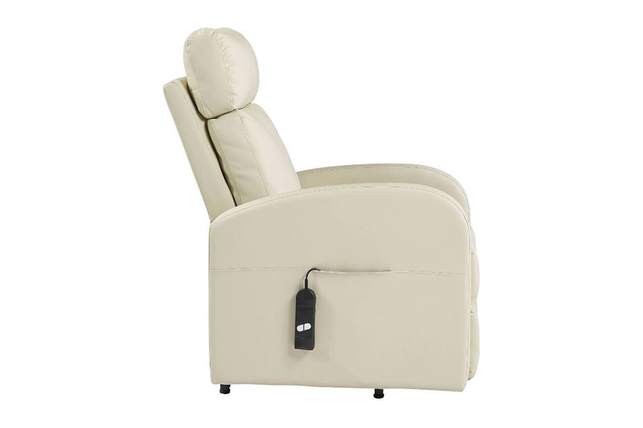 ACME Ricardo Recliner with Power Lift - Beige PU