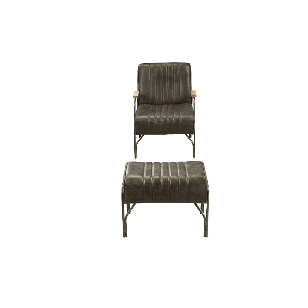 ACME™ Sarahi Accent Chair - Distress Espresso