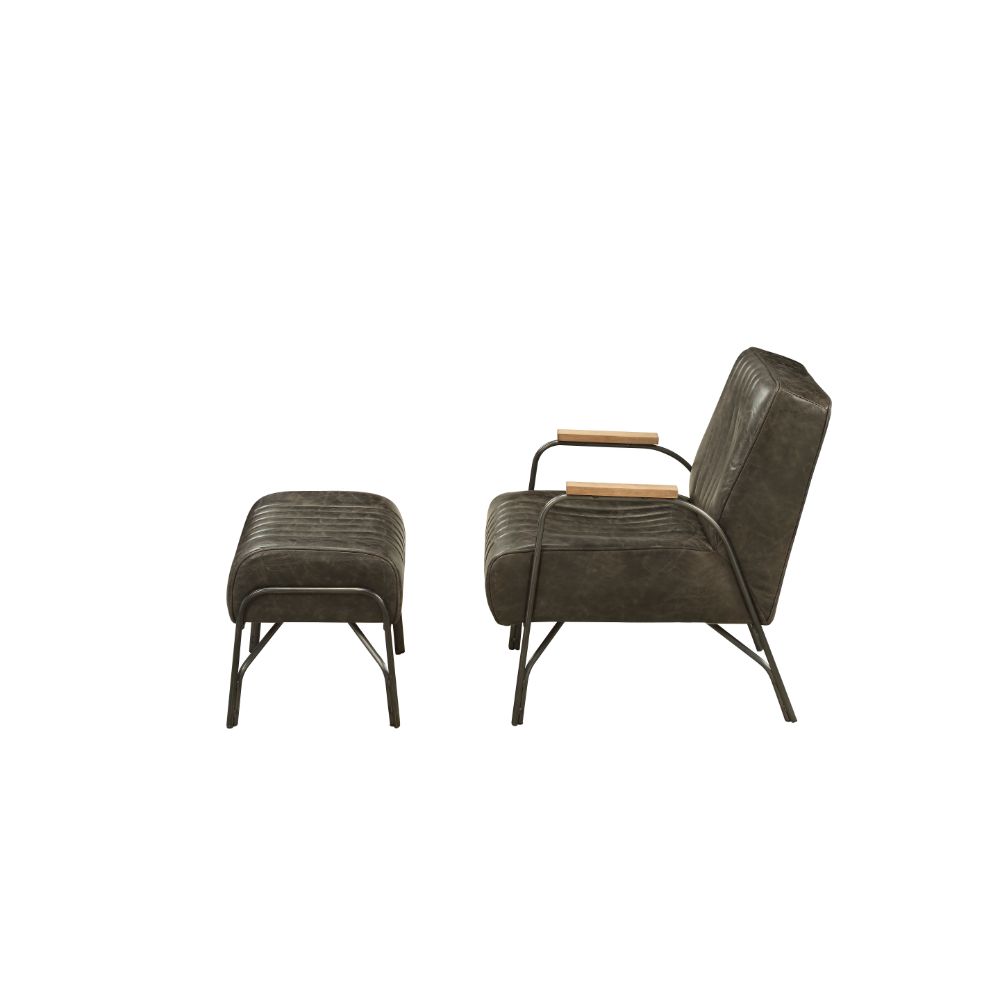 ACME™ Sarahi Accent Chair - Distress Espresso