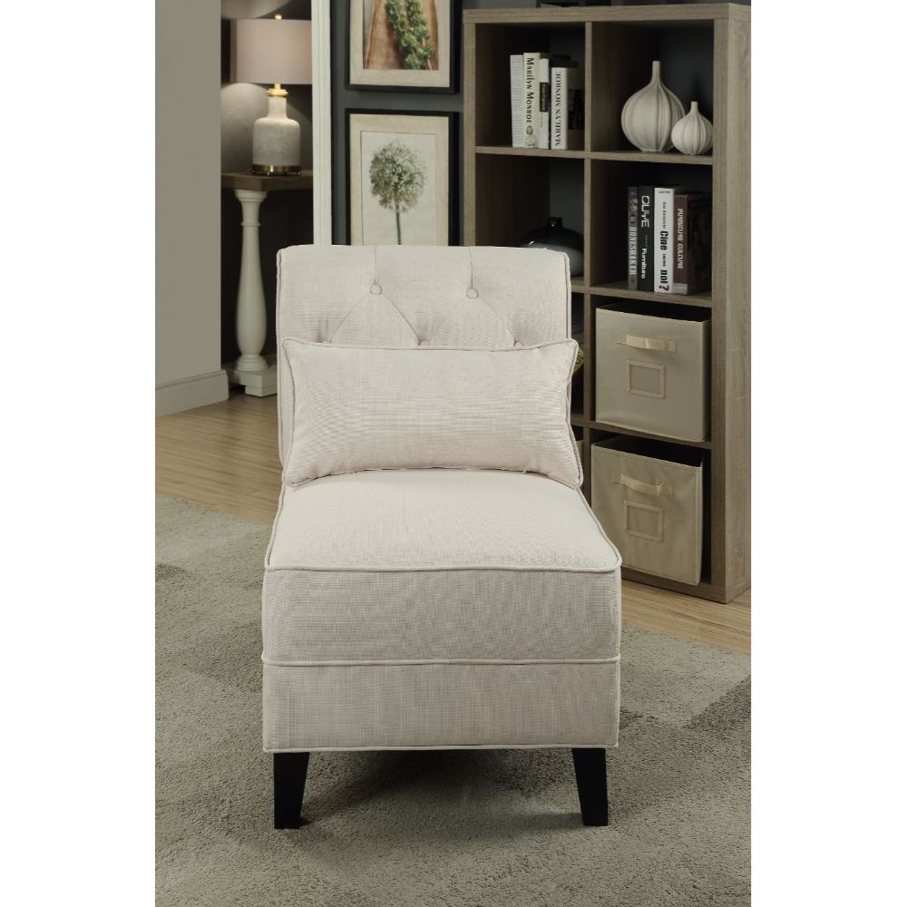 ACME™ Susanna Accent Chair - Cream Linen