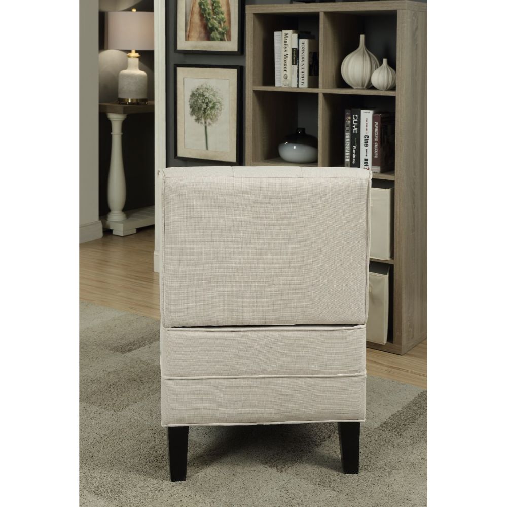 ACME™ Susanna Accent Chair - Cream Linen