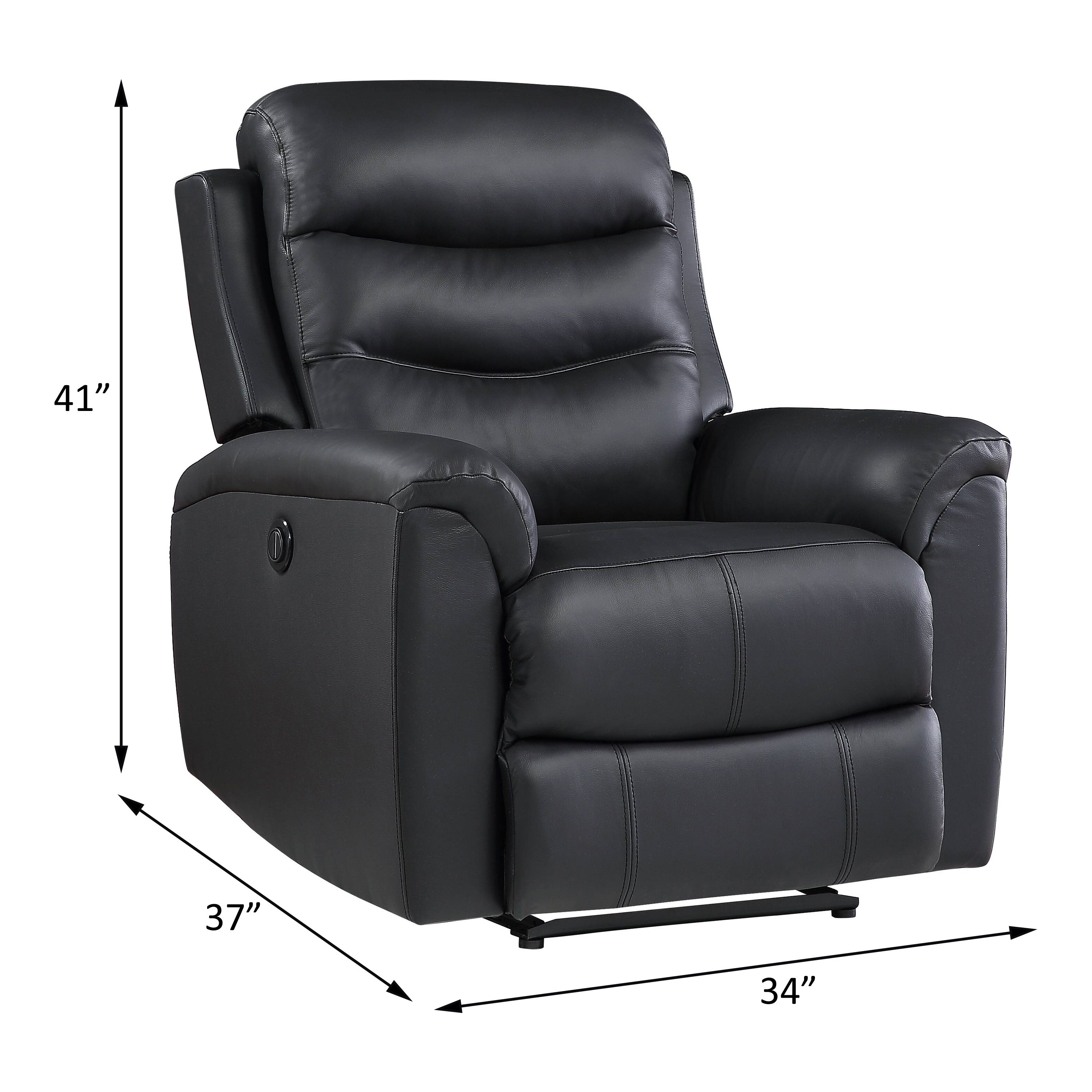 ACME™ Ava Recliner - Black Match