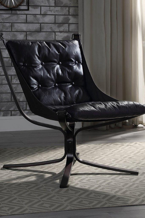 ACME - Carney Top Grain Leather Accent Chair