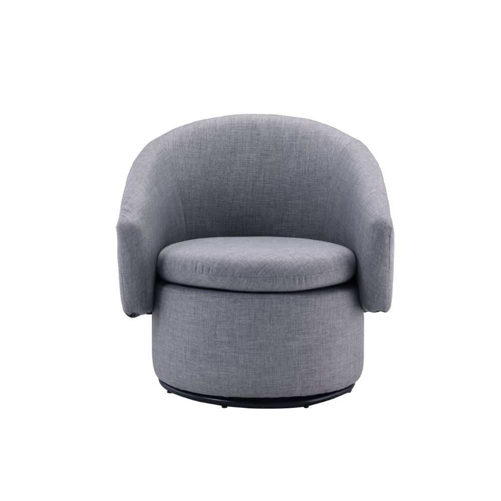 ACME™ Joyner Accent Chair - Pebble Gray Linen