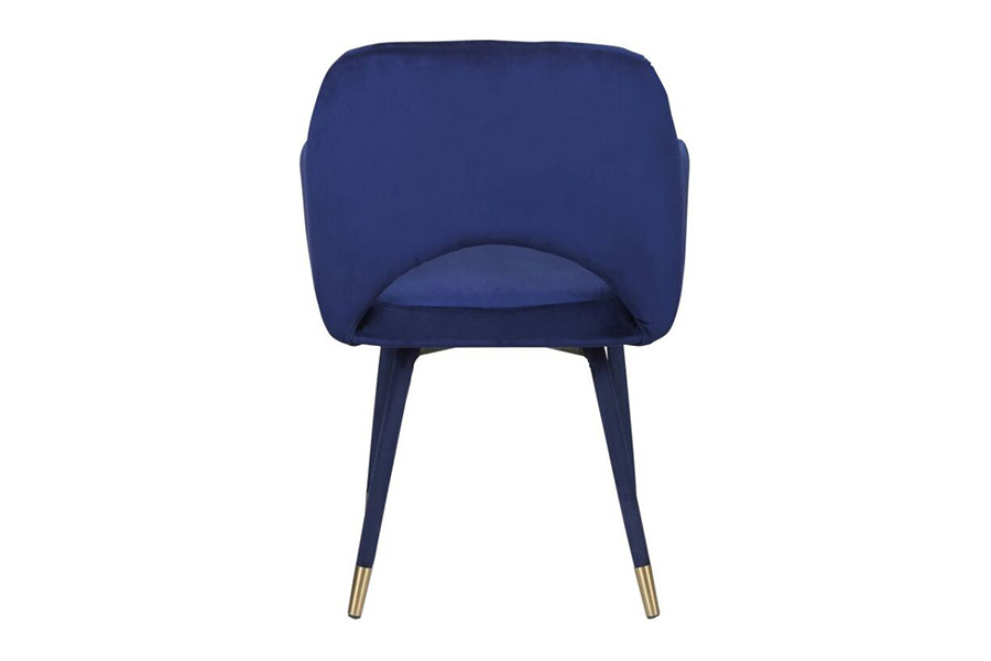 ACME Applewood Accent Chair - Ocean Blue Velvet and Gold