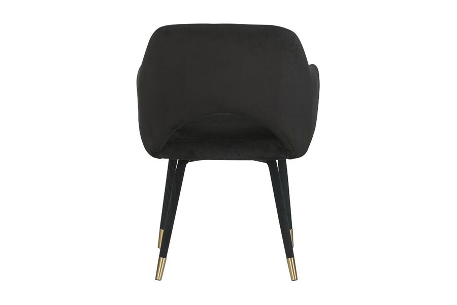 ACME Applewood Accent Chair - Black Velvet and Gold