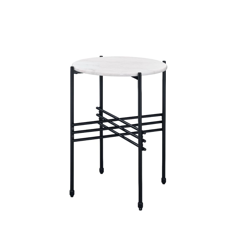 ACME - Taigi 3PC Table & Chair Set in Gray/Black