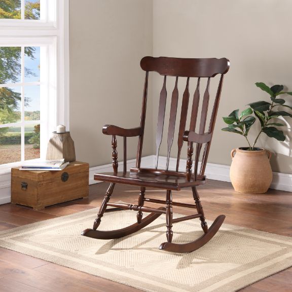 ACME Raina Rocking Chair - Cappuccino Finish