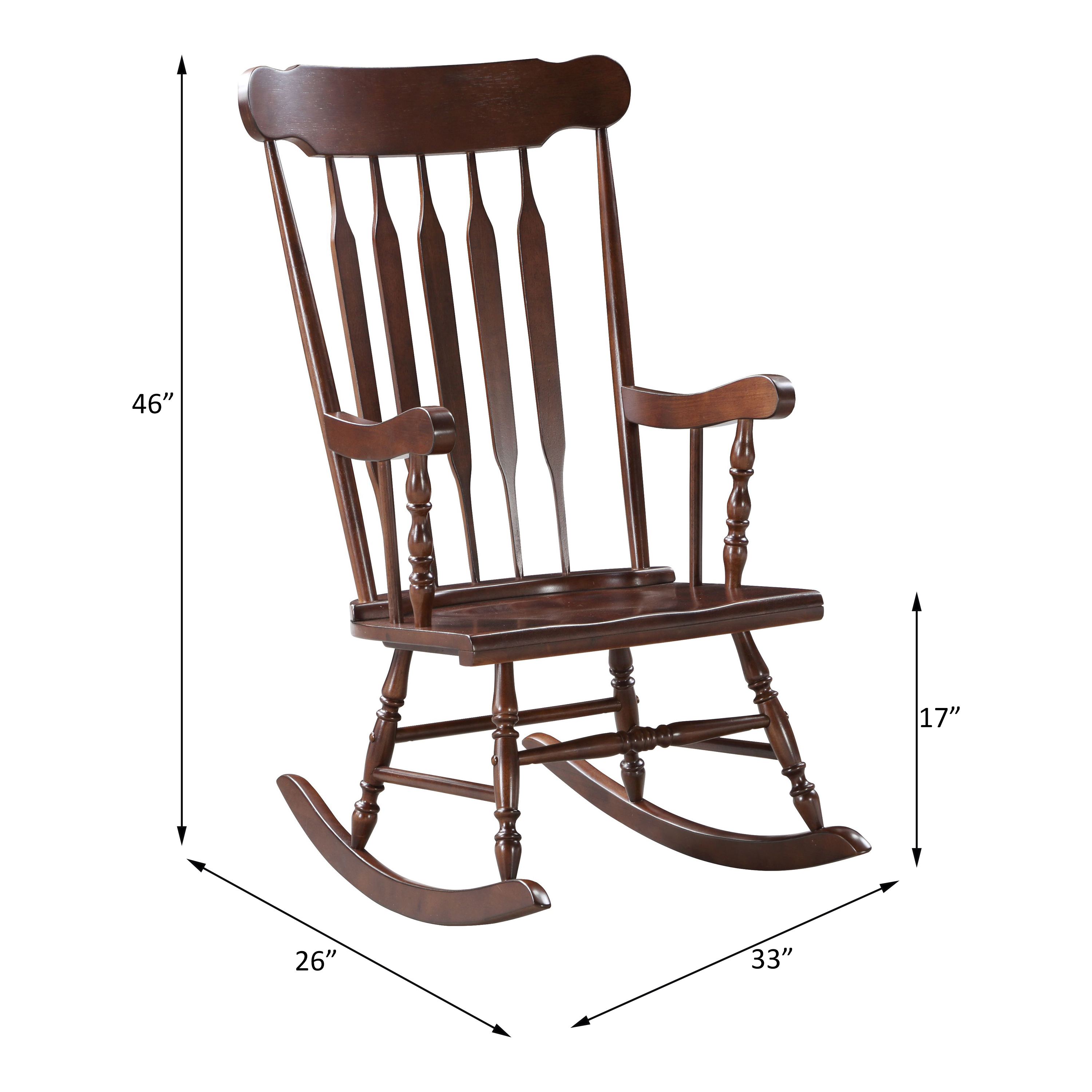 ACME Raina Rocking Chair - Cappuccino Finish