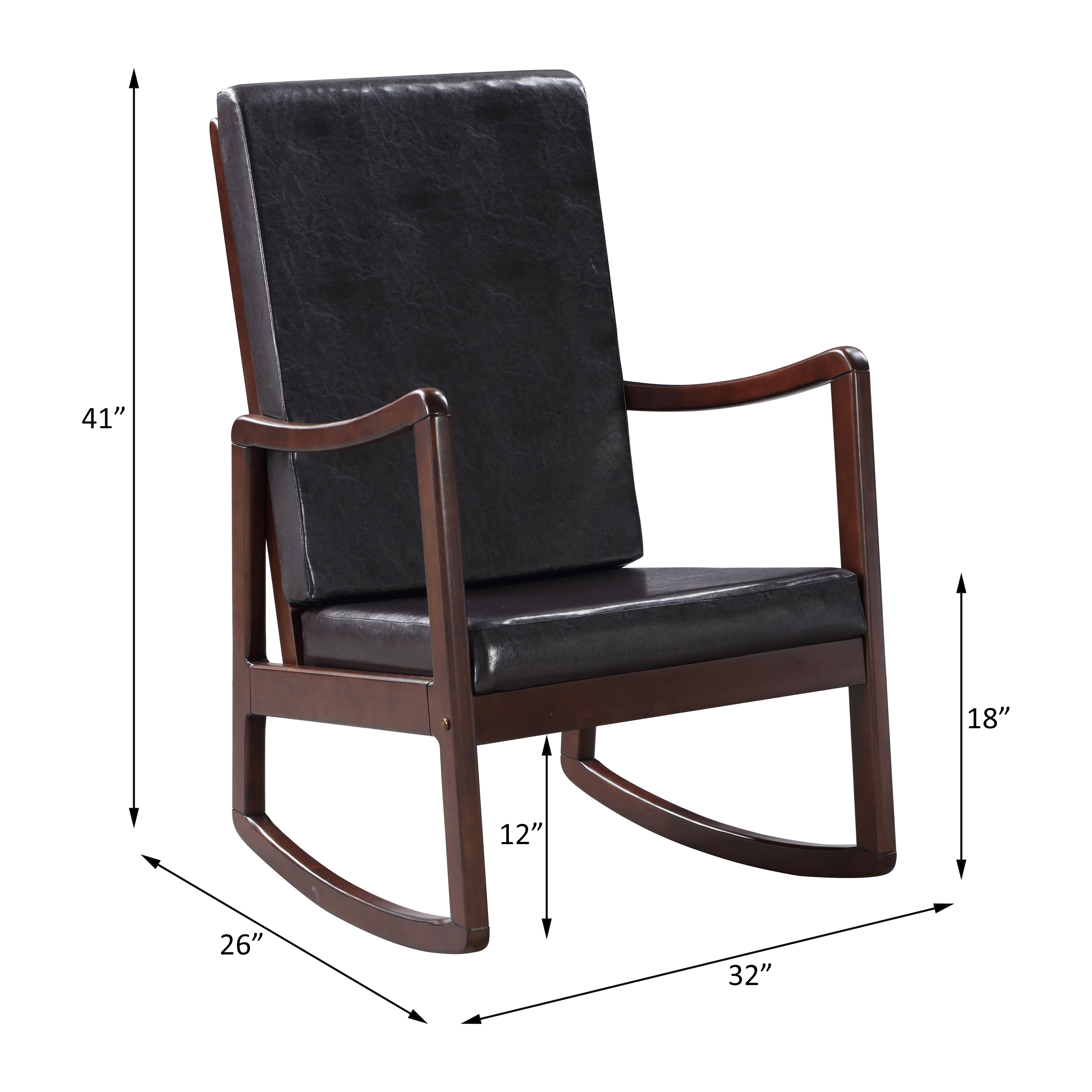 ACME Raina Rocking Chair - Espresso Finish